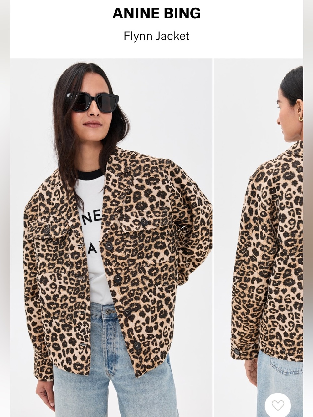 ANINE BING Flynn Leopard Jacket
